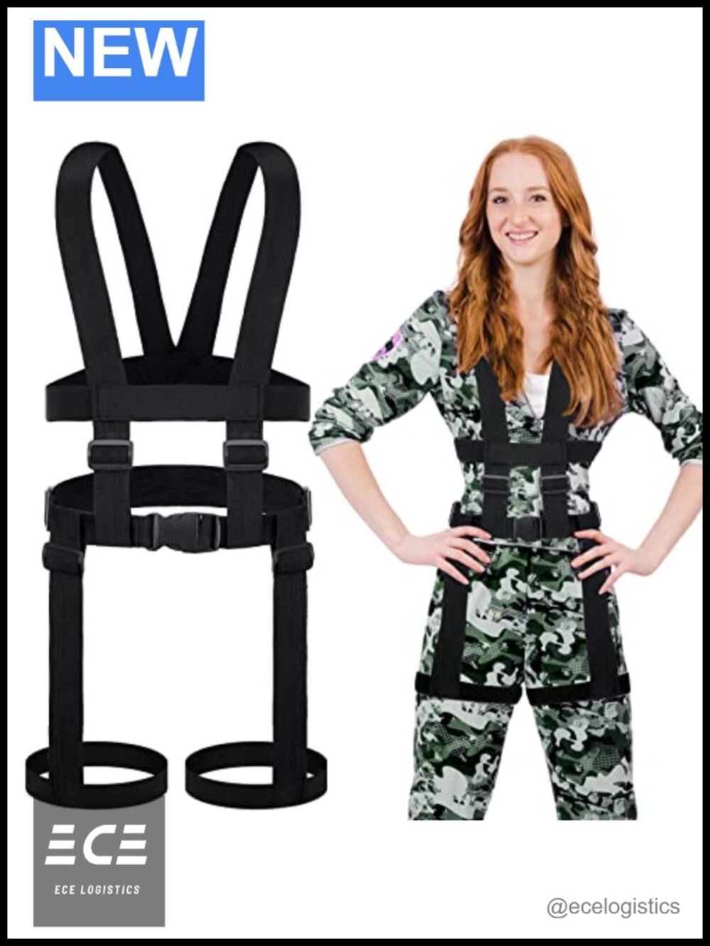 Paratrooper Harness Elastic Straps Adjustable Cosplay Halloween Costume